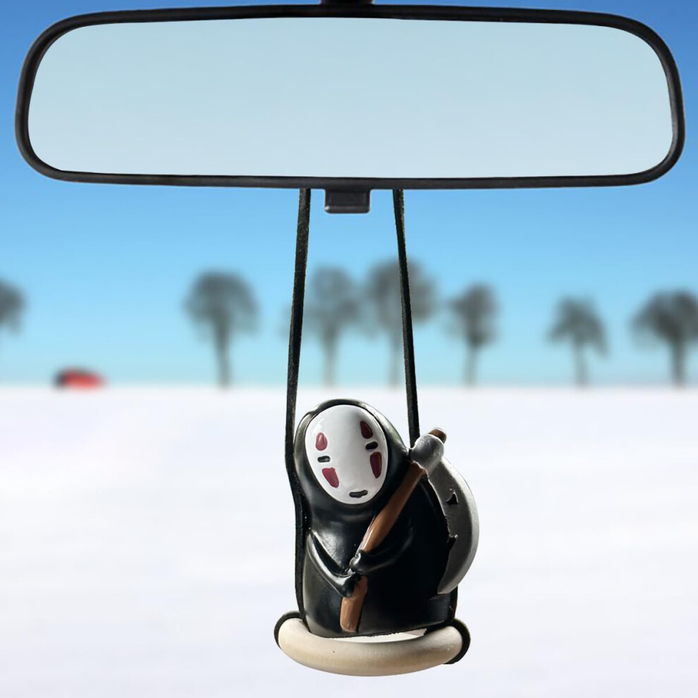 Funny Anime Car Accessories Of No Face Man Car Pendant Hanging Swing For Car Rear View Mirror Accessories 748958367164