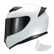 Motocyklov prilba JQF Gear Full Face WS-607 Motocyklov zvodn prilby na silnicn kolo schvlen DOT pro dospel s kiltem (leskl bl BB XL)