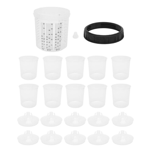 23-teiliges Einweg-Farbsprühspritzbecher-Set 0-810 ml/0,28 oz 1