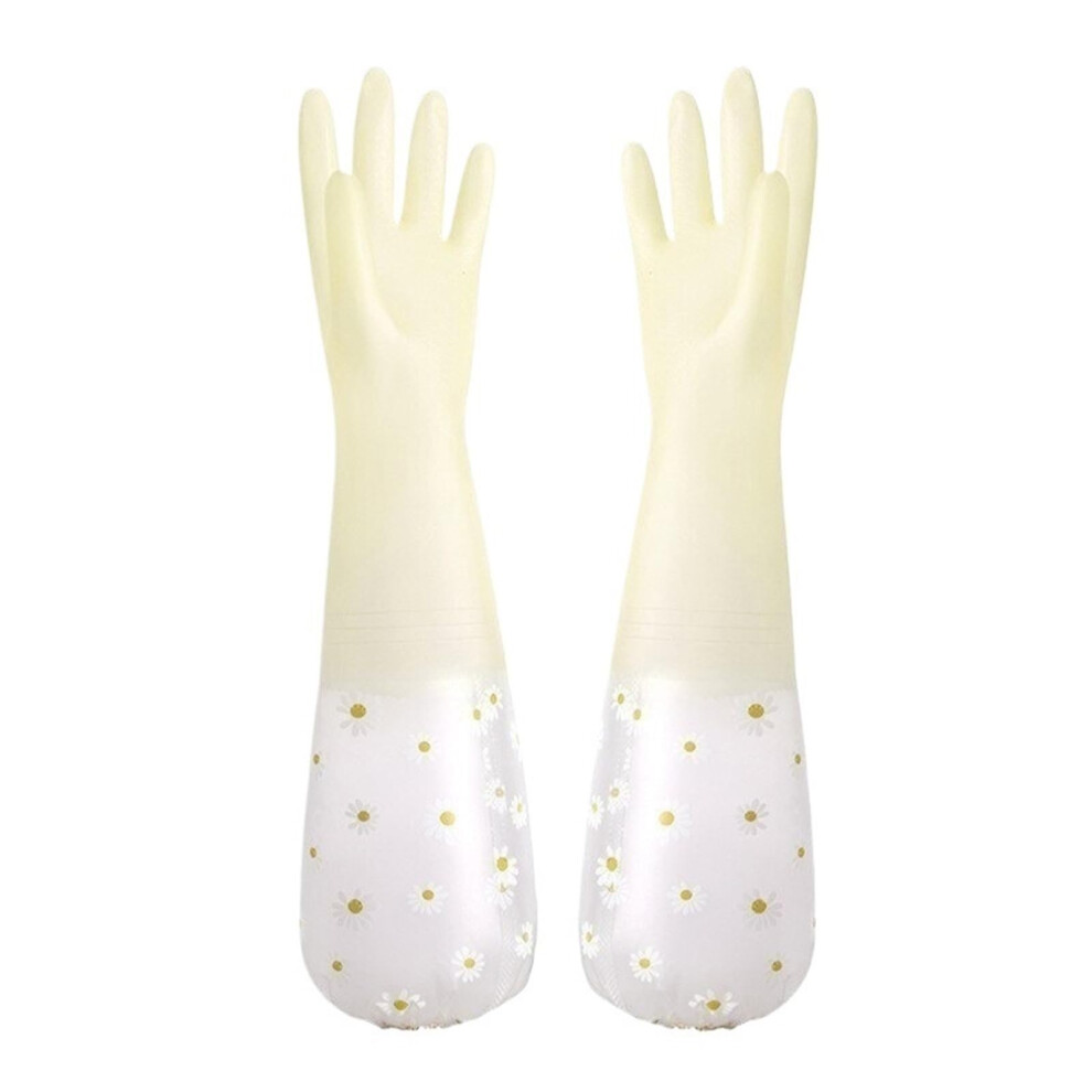 Cleaning Gloves, Waterproof Kitchen Dishwashing Gloves, One Size Yellow, Durable Household Laundry Gloves-image-OPC-PKC7V82-NEW