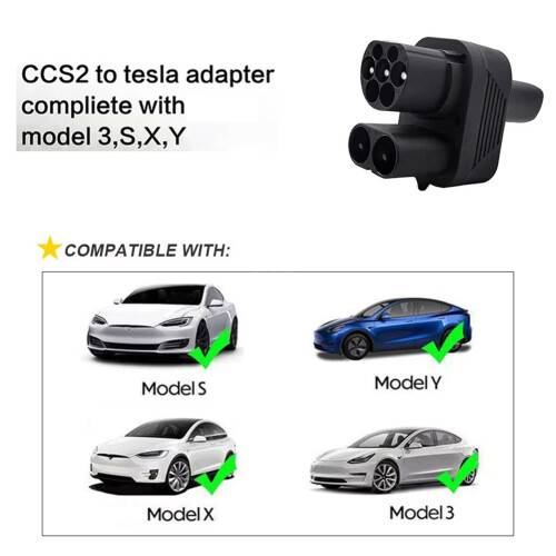 Προσαρμογέας ηλεκτρικού ρεύματος CCS2 ToTesla AC&DC 250A για σταθμό φόρτισης Tesla 1