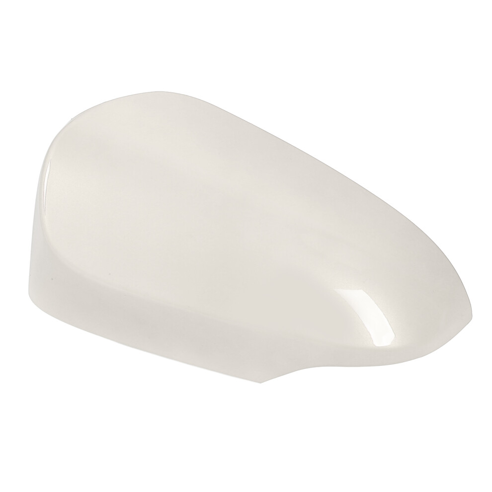 Shockproof Abs Rearview Mirror Cover For Vehicles With Turn Signal, Left Side White 4111346652610