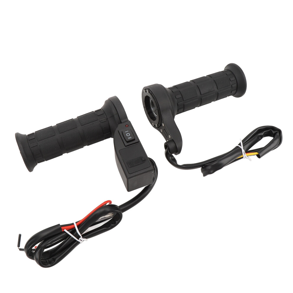 12V Motorcycle Heated Handlebar Grips With Usb, 22Mm, Digital Display 3071346652786
