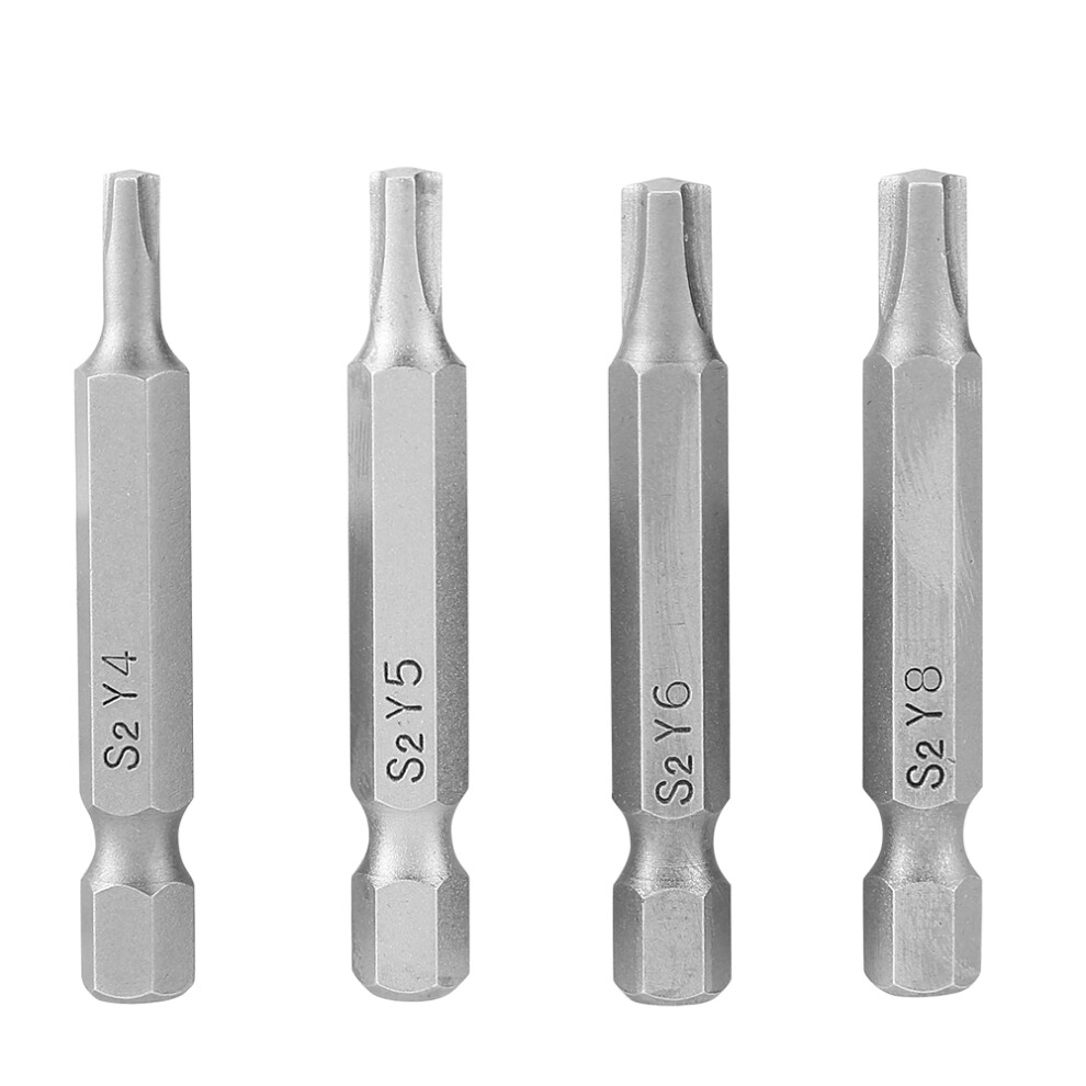 4Pcs Triangle shaped Y Type 1/4 Hex Shaft Magnetic