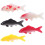 5pcs Mini Koi Fish Figurine Artificial Small Fish Pvc 1