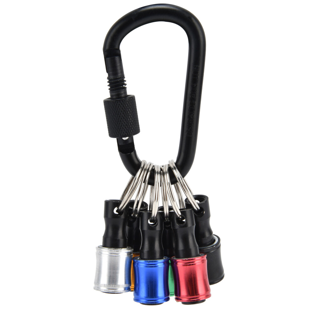 6Pcs Keychain Extension Bar Hex Shank Screwdriver