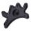 Plastic Billiard Pool Cue Bridge Head, Black, Durable Accessory 14