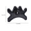 Plastic Billiard Pool Cue Bridge Head, Black, Durable Accessory 2