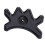 Plastic Billiard Pool Cue Bridge Head, Black, Durable Accessory 10