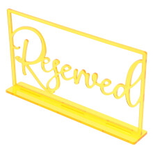 Wedding Table Sign Acrylic Golden 1set