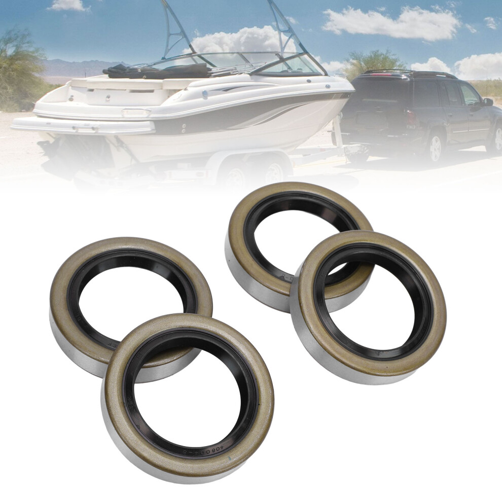 4Pcs Trailer Hub Seals 1.719In Id X 2.565In Od For 3500 Lb Rv Boat Axles 8211346654112