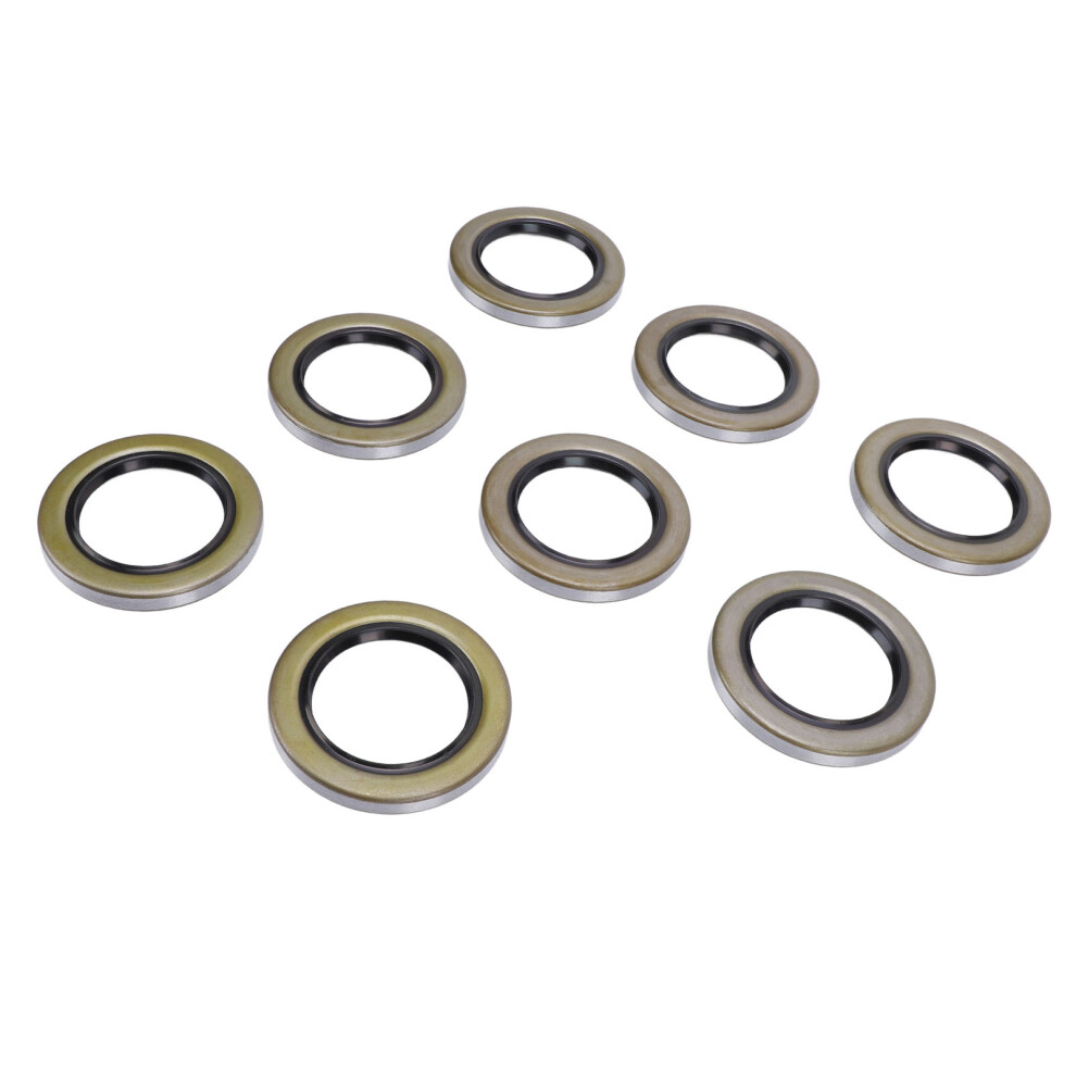Durable Trailer Hub Wheel Grease Seals 2.25" Id 3.376" Od 8Pcs 8741346654176
