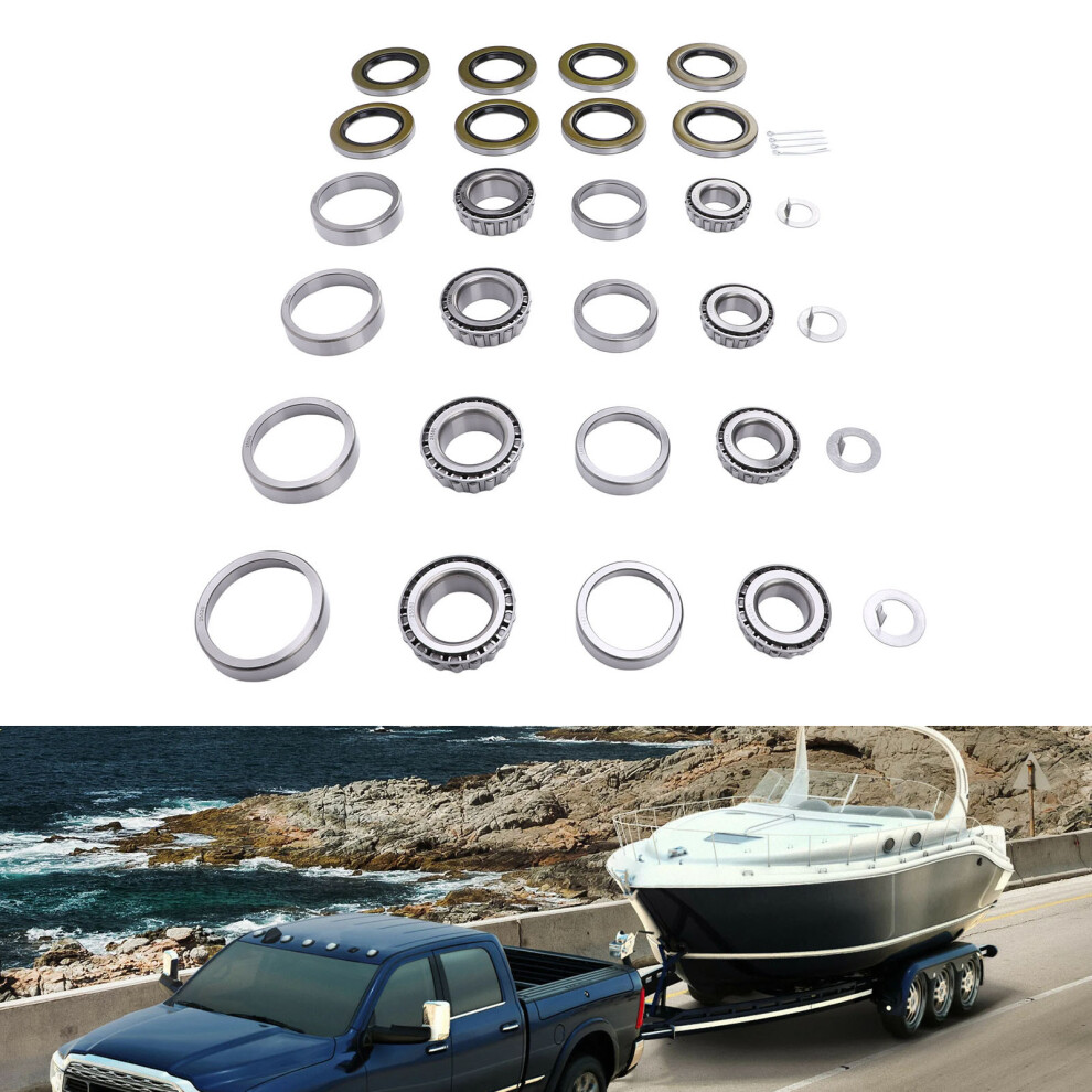 Boat Trailer Axle Bearing Kit 25580 14125A for 5200-7000 lbs Tandem Axles