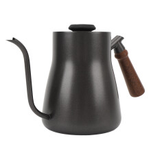 850ml Stainless Steel Gooseneck Kettle with Thermometer & Wooden Handle