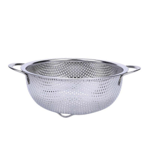 Stainless Steel Colanders with Handle,Colander Perforated Strainer for Kitchen Pasta/Vegetable/Rice 2