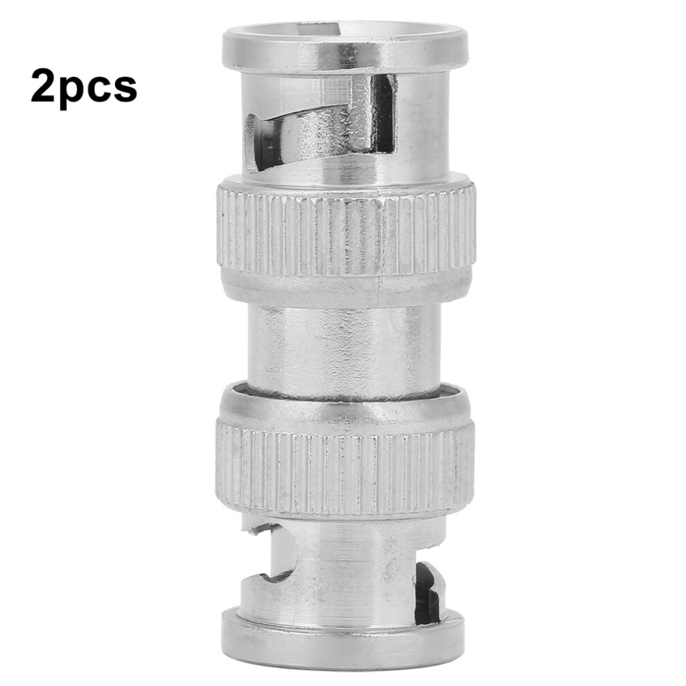 2pcs BNC Male to BNC Male M/M Coaxial Connector RF