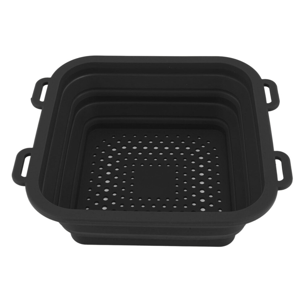 Foldable Silicone Ice Bath Tub Bucket - Portable, Efficient Cooling, 11.71Oz, Black 8431346654992