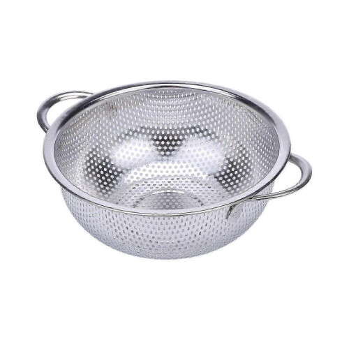 Stainless Steel Colanders with Handle,Colander Perforated Strainer for Kitchen Pasta/Vegetable/Rice