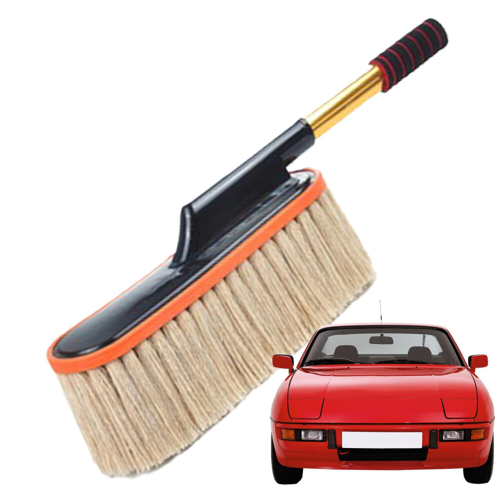 Duster For Car - Microfibre Extendable Mop For Pet Hair, Dashboard & Vent Grilles, -Coloured, Portable Cleaning Tool Cream 9016109664686