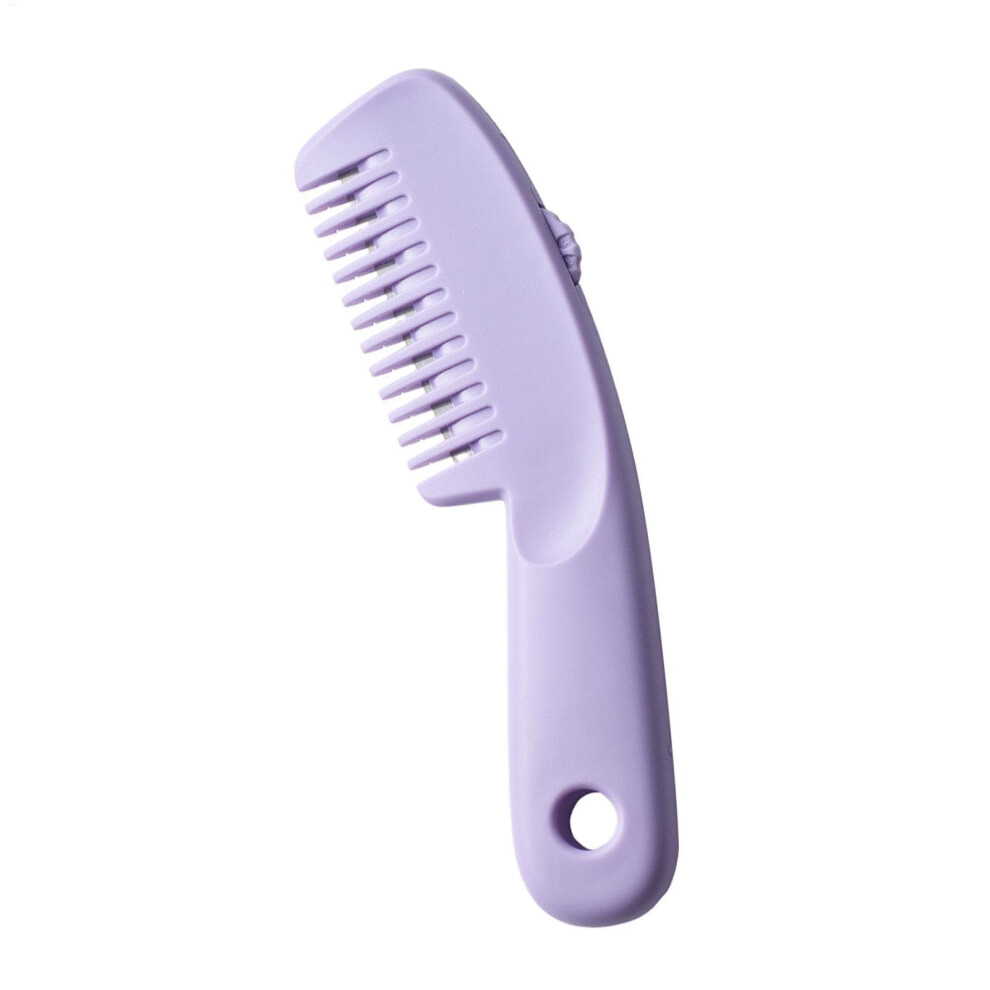 Scissors Comb, Multifunctional Thinning Comb for Women, Portable Pony Trimmer Styler for Home and Travel Use