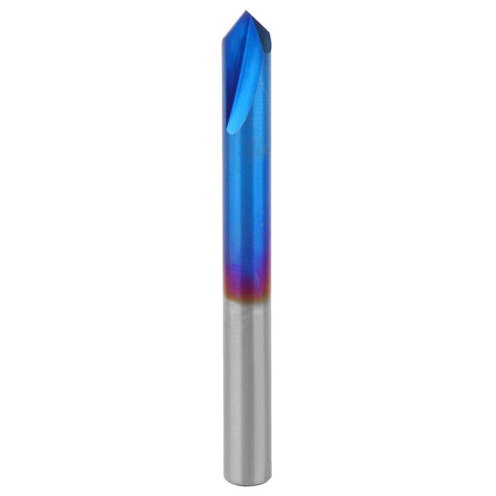 90 Degrees Chamfer End Mill 2 Flute Blue Coating