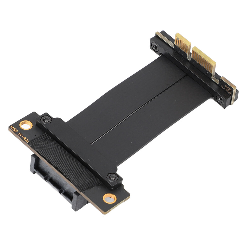 Pcie 4.0 X1 Riser Cable Dual 90 Right Angle 40Cm Black 4911346655563
