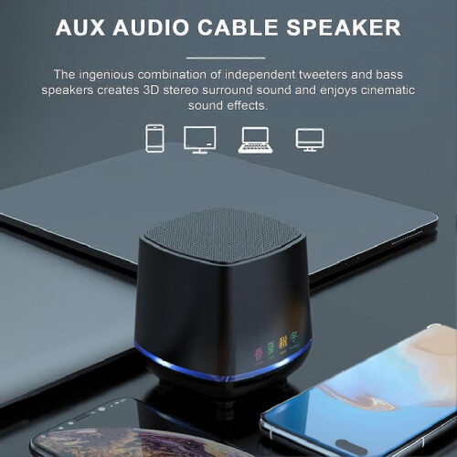 1 Pair Mini Speaker Stereo Surround Sound Box USB Interface Computers Loudspeaker for Home Office Desktop 1