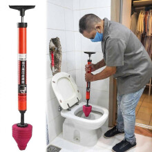 High Pressure Toilet Unblock Shot Pipe Plunger A Shot Stainless Steel Toilet Snake