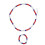 Baseball Necklace and Bracelet Set Glitter 7