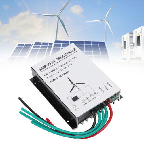 400W IP67 Wind Turbine Controller, 12V/24V Aluminum, Compact