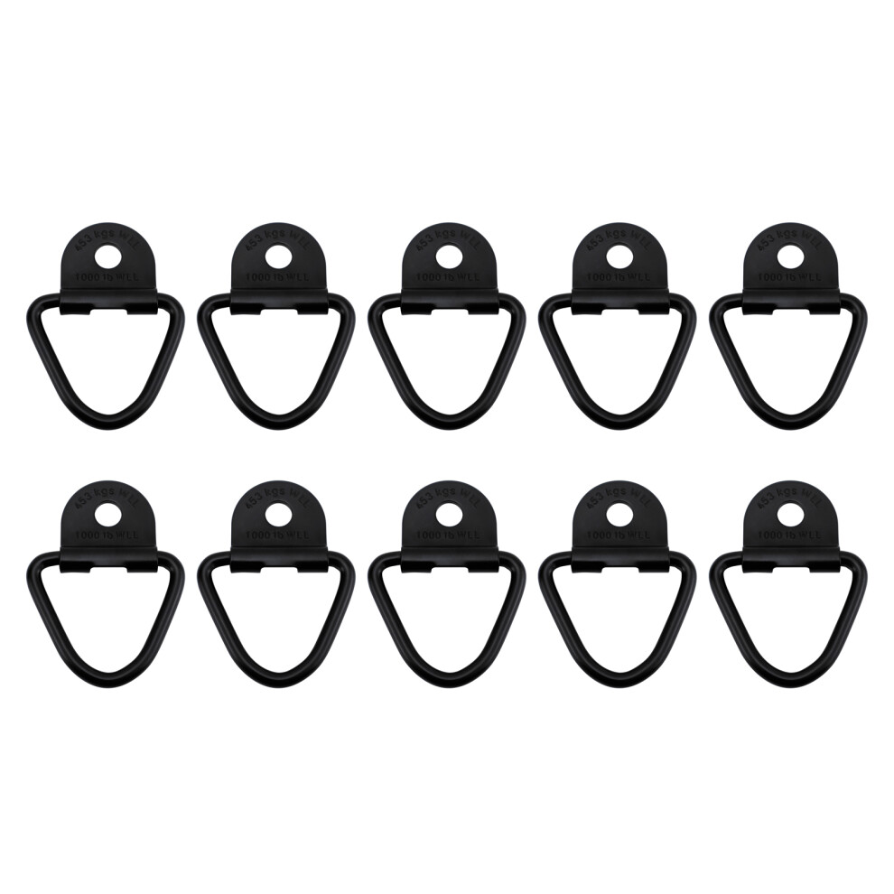 Alloy Steel Truck Tie Down D-Ring Anchors 10 Pack, Black-image-OPC-PKC87TW-NEW