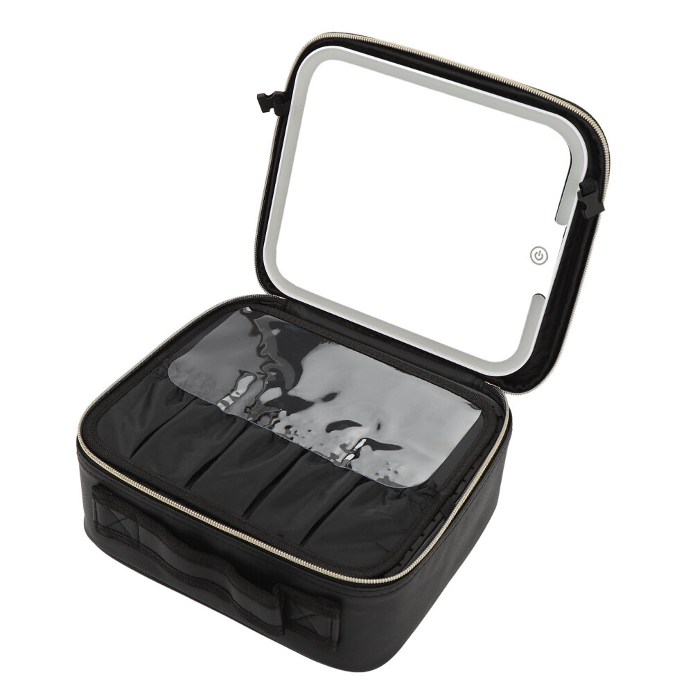Lighted Makeup Travel Case with Adjustable Brightness, 1500mAh Battery