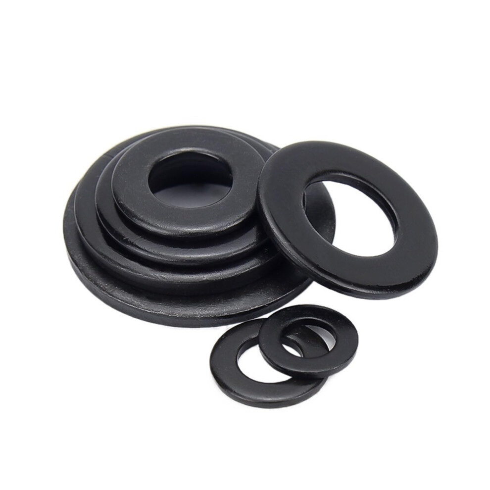 Countersunk Flat Gasket Washers M2-M24, Black Grade 8.8 Carbon Steel, Din125, 5-50Pcs, Compatible With M16 6038364137791
