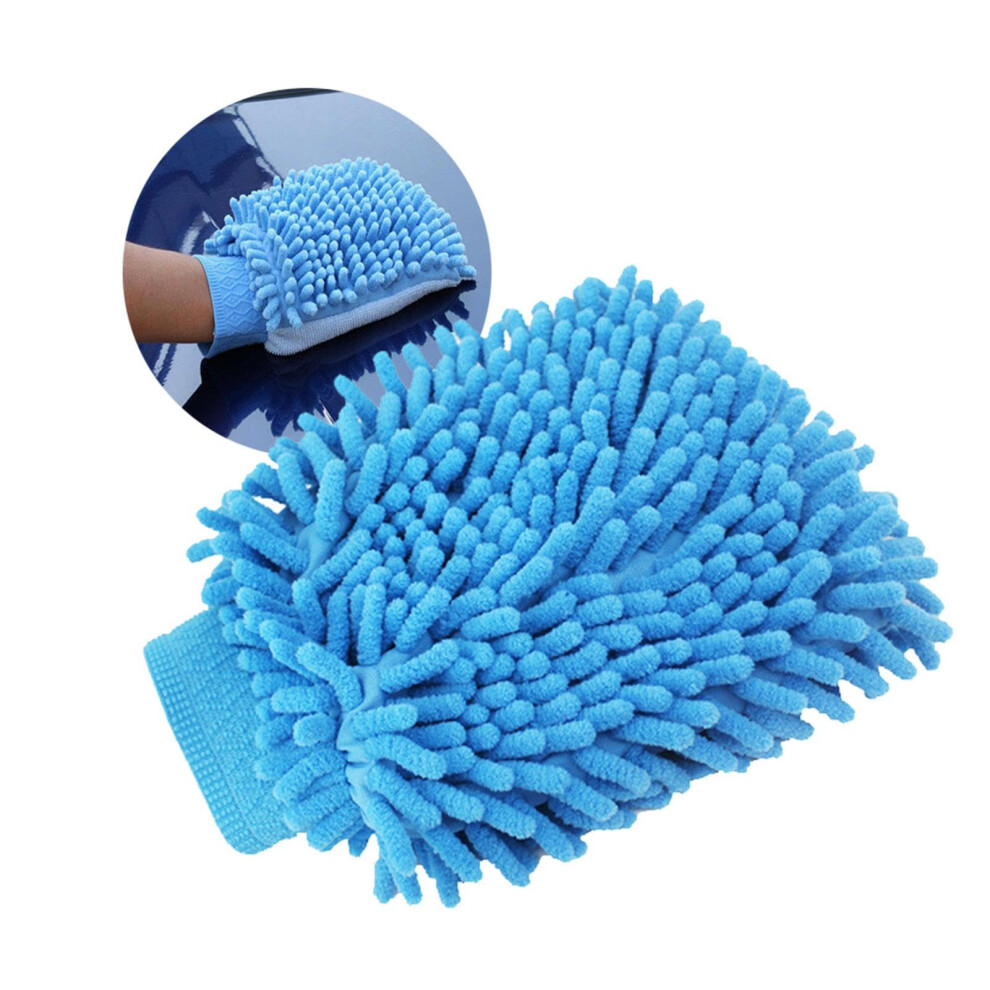 Car Wash Mitt - Microfiber Wash Mitt For Trucks, Fleece Material, Scratch Proof, High Absorption Cleaning Gloves Coral 6038364138026