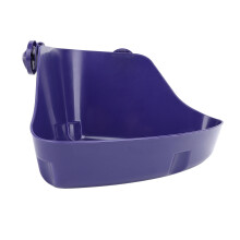 Wandhängliches Kunststoff-Hamsterbadefass, Anti-Spritz, Blau, Größe M