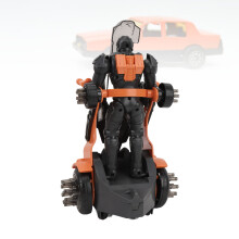Multifunktionaler orangefarbener ABS-Spielzeugauto-Roboter mit Licht & Musik