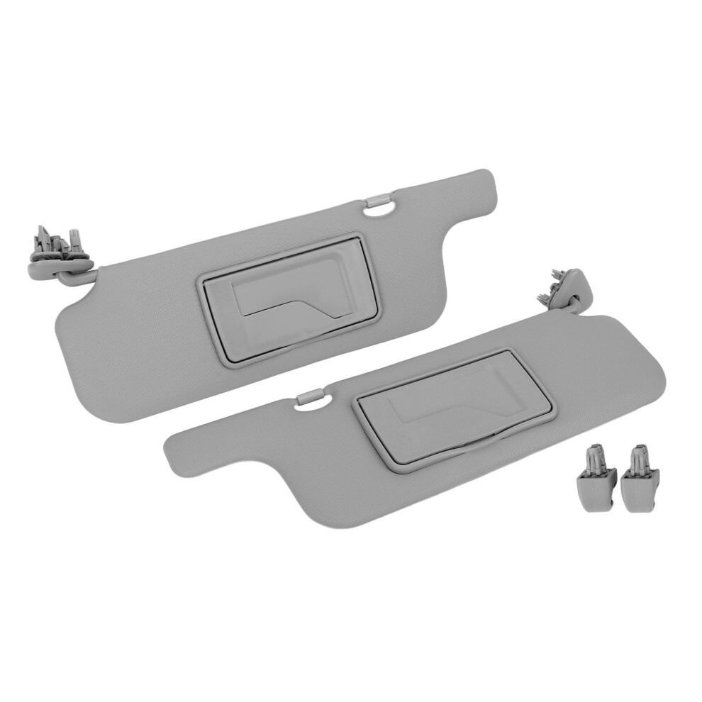 Pair Of Sun Visor Assembly Sun Blocking Abs Gray 8320539894508