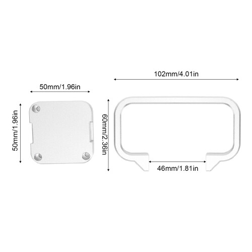 Aluminum Alloy 3D Printer Handle Set for Bambu Lab Mini Lightweight 1