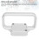 Aluminum Alloy 3D Printer Handle Set for Bambu Lab Mini Lightweight 6