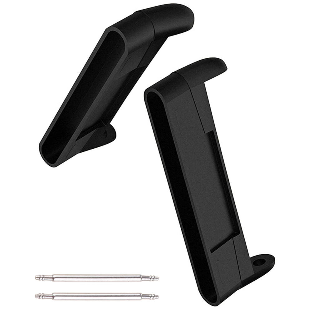 For Fitbit Versa3/Sense Metal Link Attachment Connection- Black 7732000057366