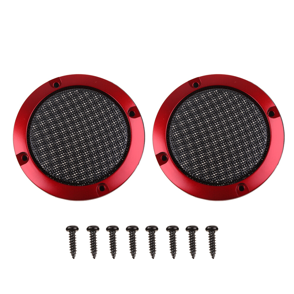 2 Packs 3 Inches Auto Speaker Cover Car Audio Subwoofer Grille 7732000057533