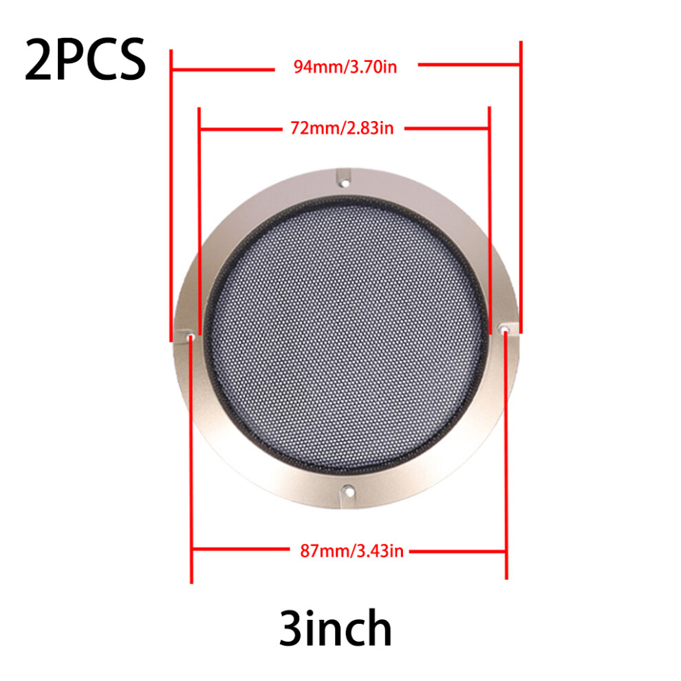 2 Pieces Auto Speaker Cover Car Audio Subwoofer Grille-B 7732000057694