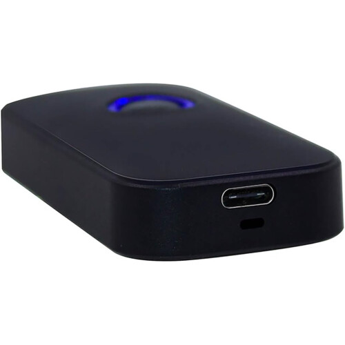 Handheld 3-in-1 Barcode Scanner High Accuracy Fast Scanning Wireless USB-BT Connection for Supermarkets 1D Code Support Black 1