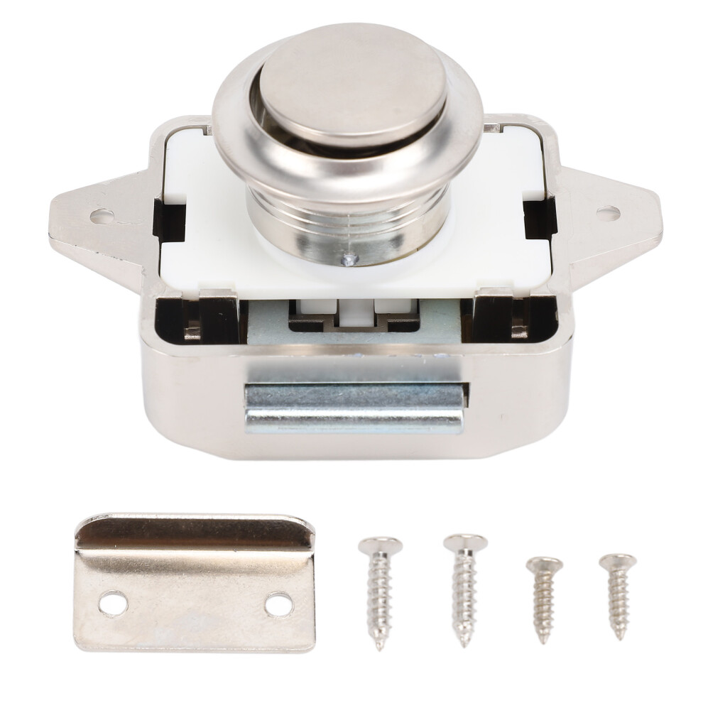 Cabinet Push Button Latch Stylish Look Keyless 8320539894843
