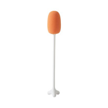 Milk Bottle Cleaning Brush with Long Handle, Reusable Handheld Sponge Scrubber for Washing Baby Bottles, White