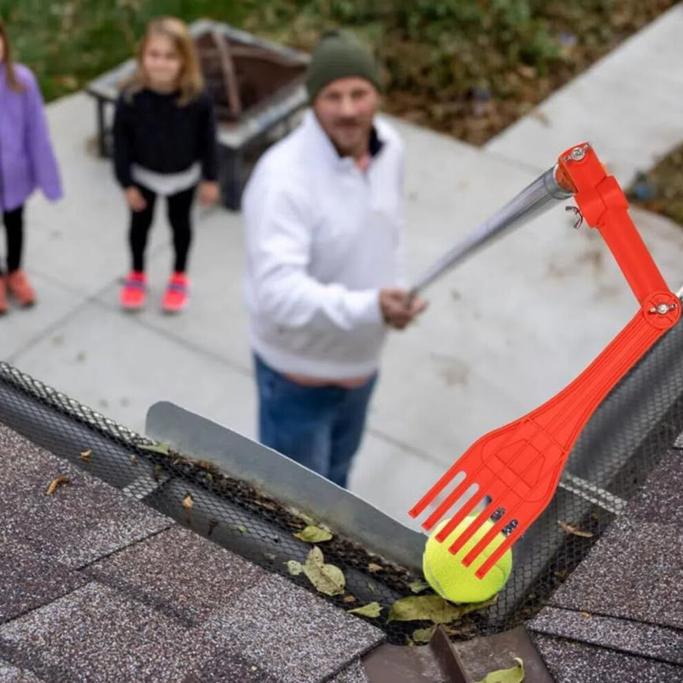 Multifunctional Abs Gutter Rake - Easily Remove Roof Leaves 5001346660991