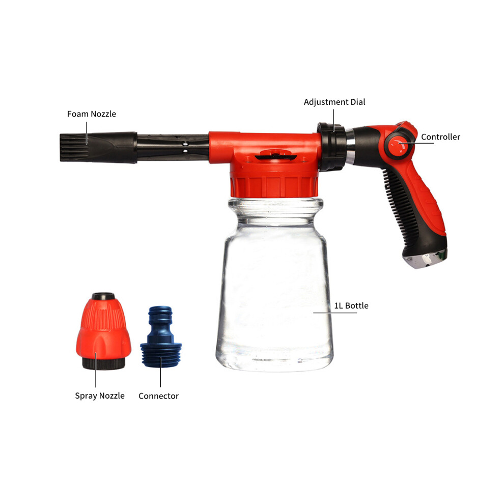 Car Wash Foam Gun With 1L Bottle Spray Nozzle 8320539895277