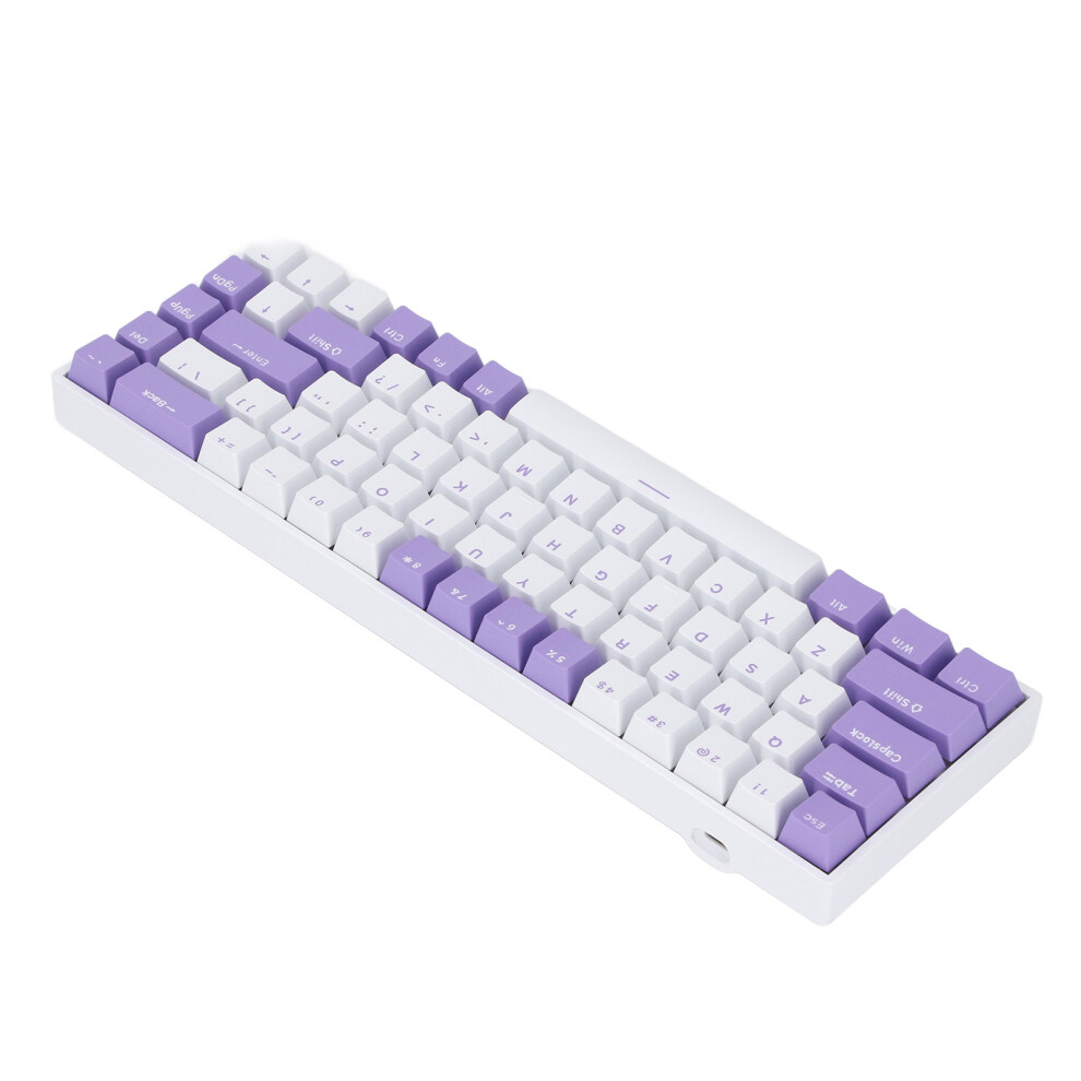 Red/White 68 Keys Rgb Hot Swappable Mechanical Keyboard, Switch, Wireless 2.4G/Bluetooth, 60% Layout,