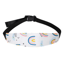 Child Car Seats Head Band Adjustable Neck Protection Straps for Kids Aged 3-12, Breathable Rainbow Design