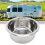 Round RV Sink Stainless Steel Kitchen Bar Single 11